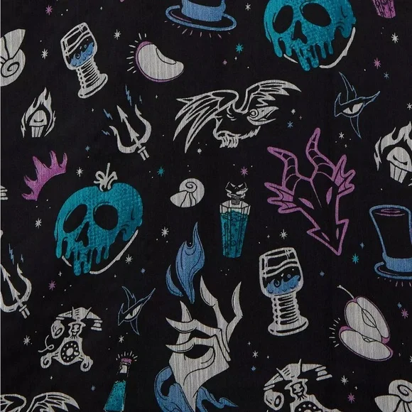Disney‎ Villains Icons Allover Print Dress - BoxLunch Exclusive - Picture 4 of 4